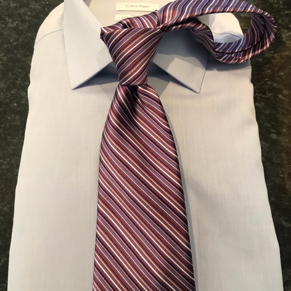 Brooks Brothers Purple Striped Tie